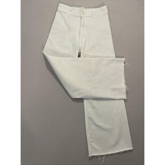 Zara Pants - Zara The Sailor High Waisted Wide Leg Jeans Women's Sz 8 White EUC Fast Ship
